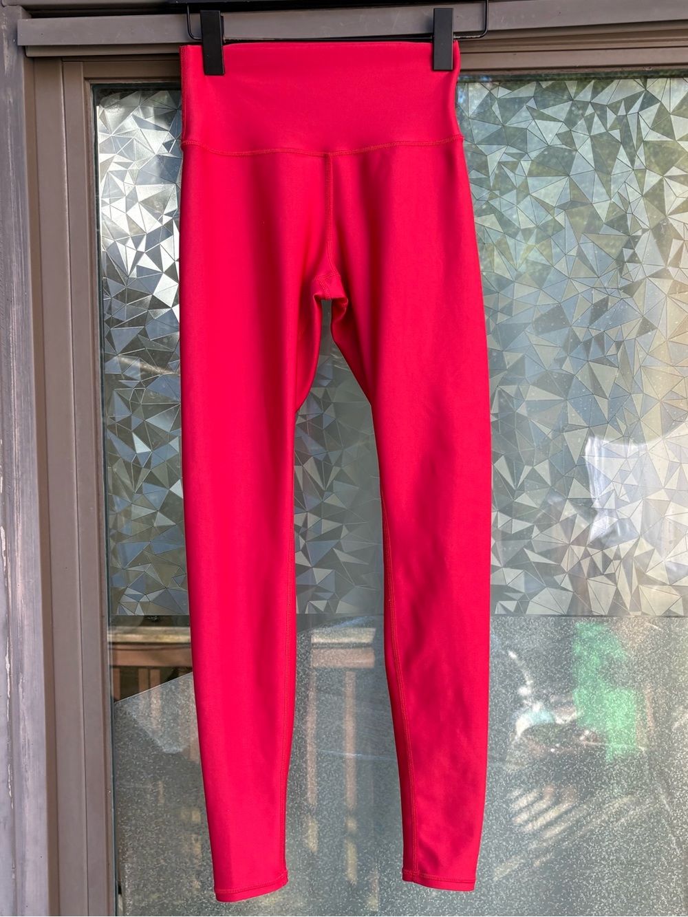 ALO Airlift Winter Warm High-Waist Leggings In Bright Red - Women's Size Small